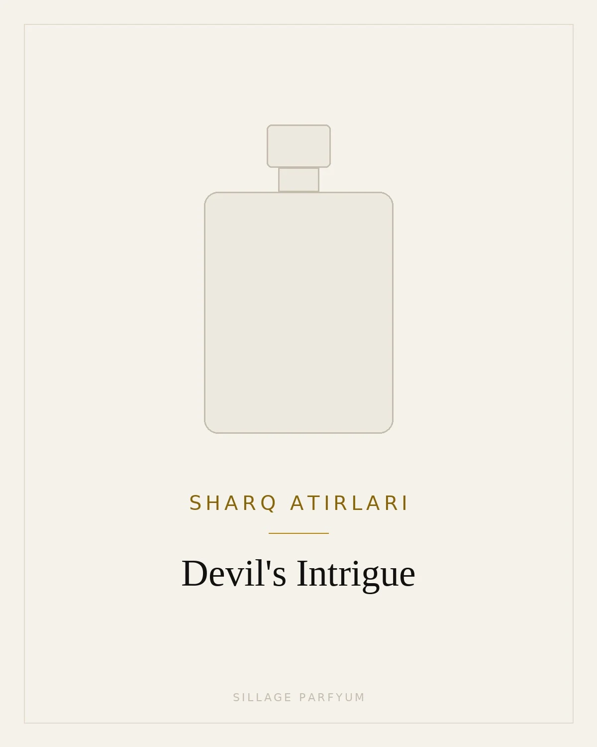 Sharq atirlari Devil's Intrigue — rasm hali yuklanmagan