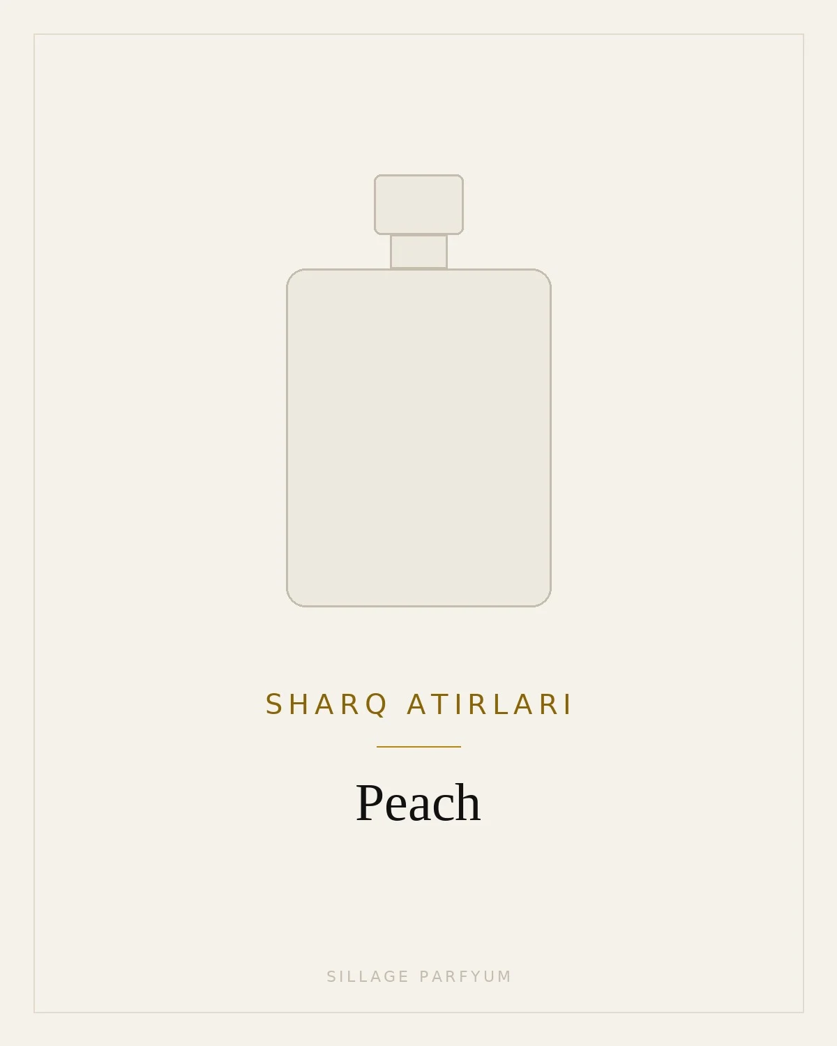 Sharq atirlari Peach — rasm hali yuklanmagan