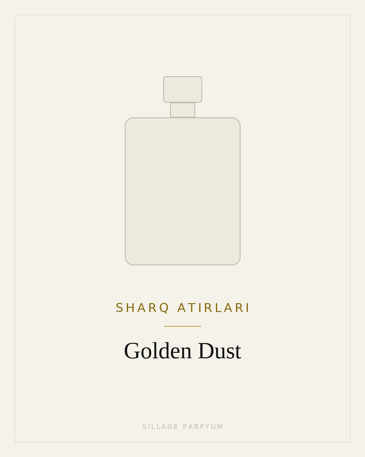 Sharq atirlari Golden Dust — rasm hali yuklanmagan