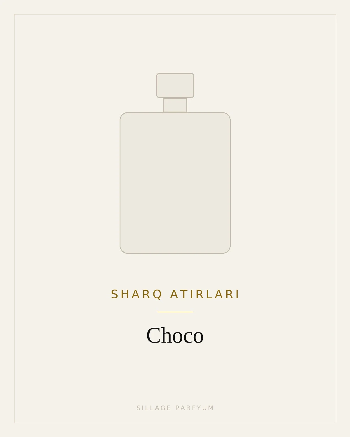 Sharq atirlari Choco — rasm hali yuklanmagan